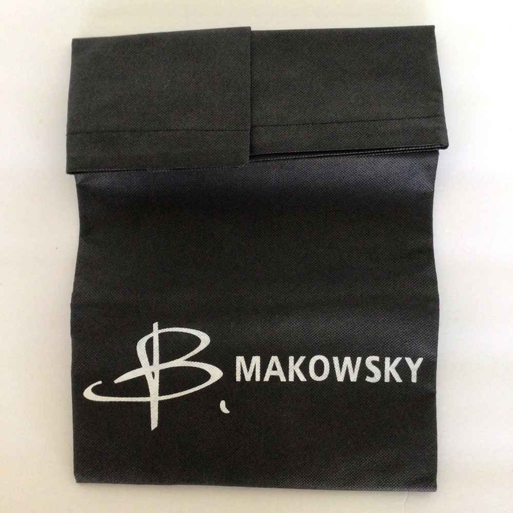 B. MAKOWSKY LARGE BLACK PURSE DUST BAG